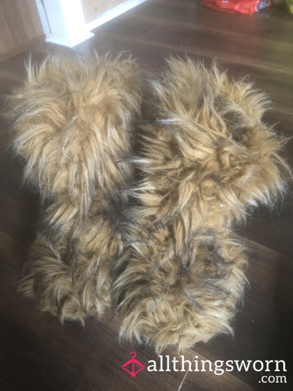 Well Worn Big Fluffy Boots