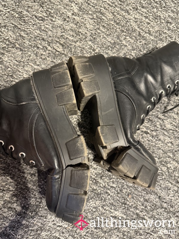 Well Worn Biker Boots