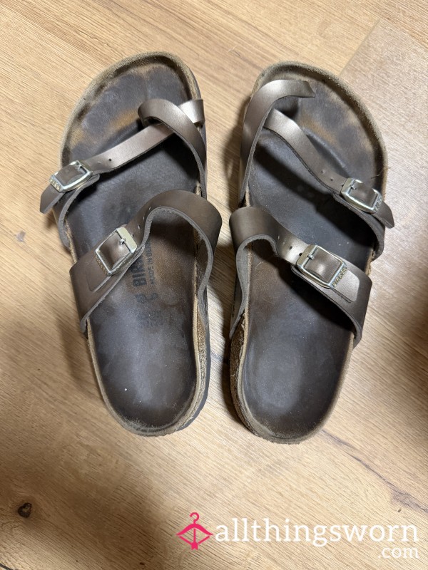 Well-Worn Birkenstock Sandals (Strap Broken)