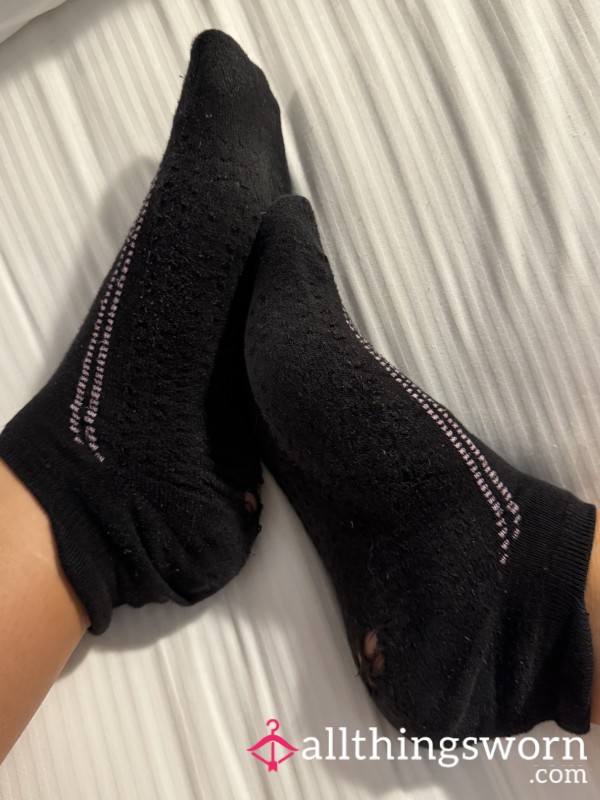 Well Worn Black Ankle Socks