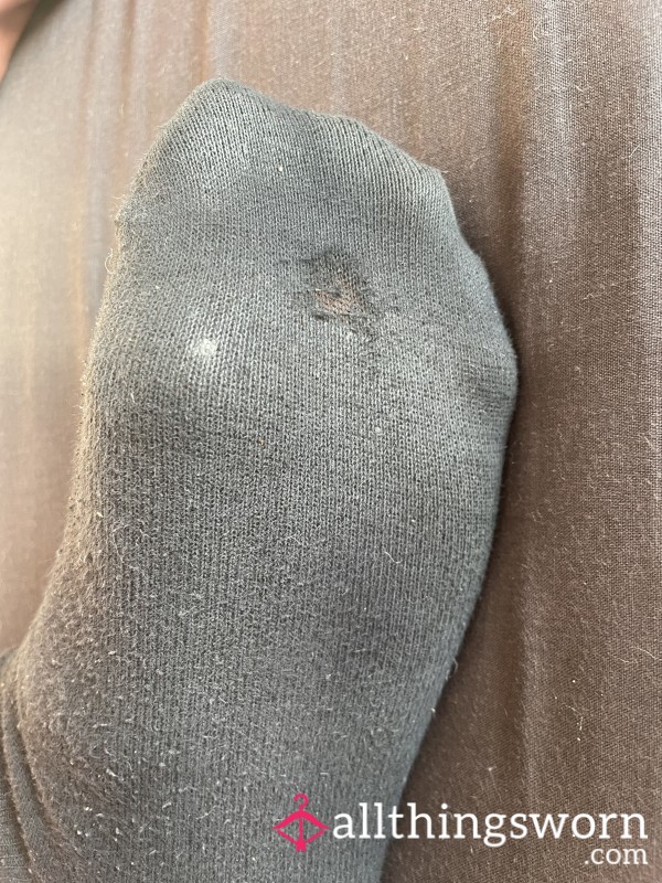 Well Worn Black Ankle Socks
