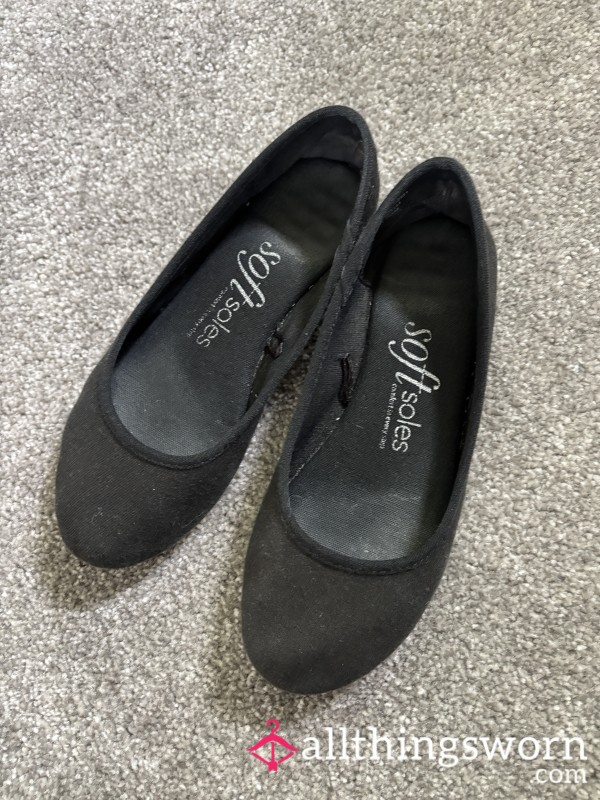 Well Worn Black Ballet Shoes