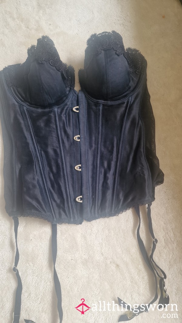 Well Worn Black Bra Corset