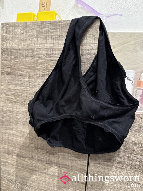 Well-Worn Black Briefs With Natural Scent