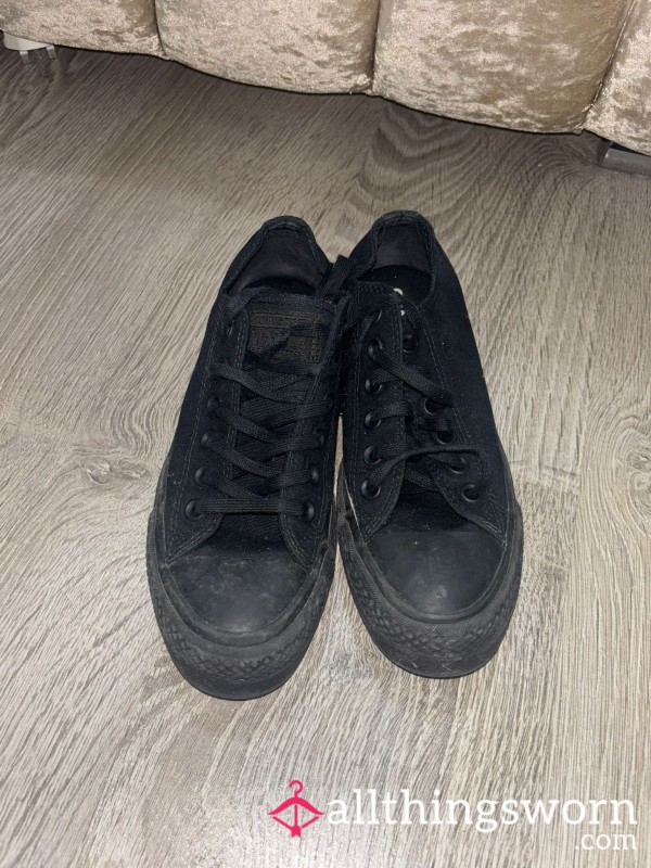 Well Worn Black Converse
