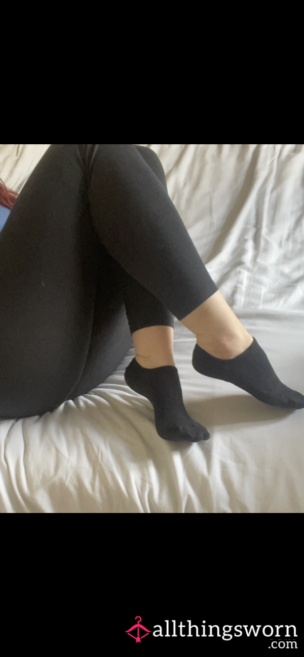 Well Worn Black Cotton Ankle Socks