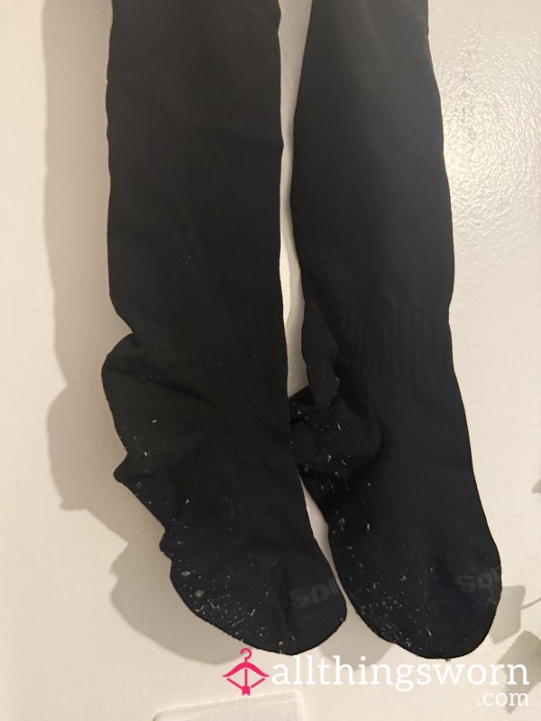 Well-worn Black Knee-high Socks