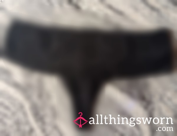 Well-Worn Black Lace Lingerie Panty 🖤 Soft Lace • Intimate Details • Fetish