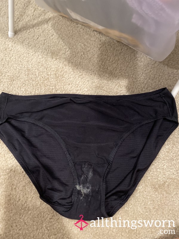 Well-worn Black Panties