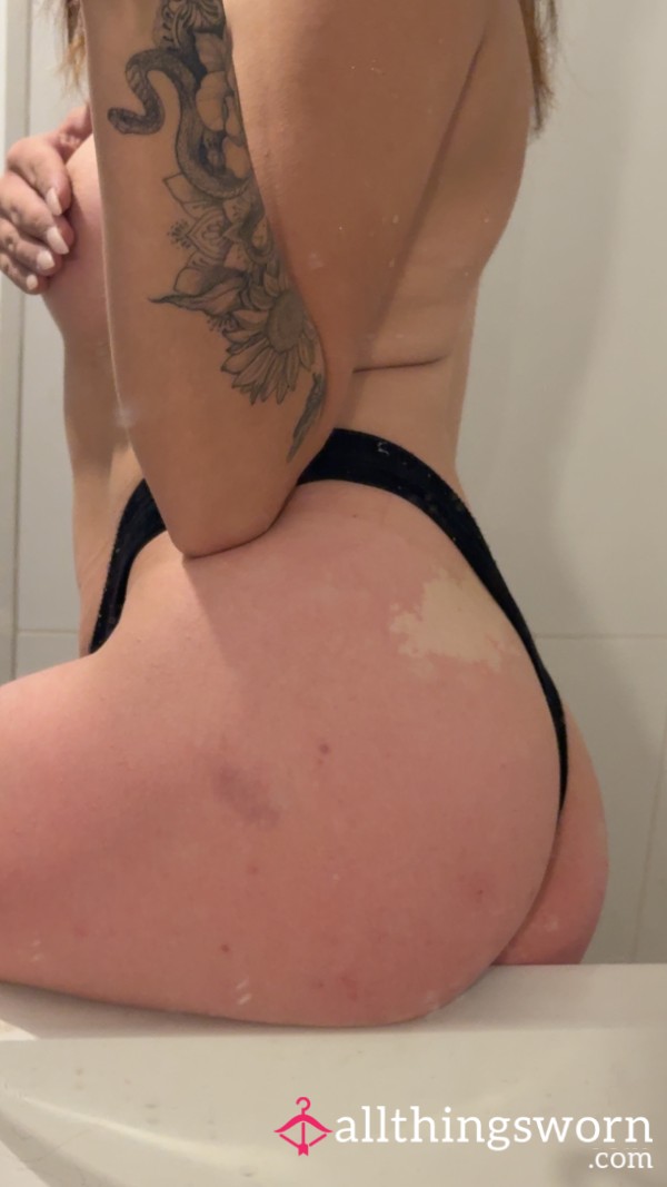 Well-worn Black Panties