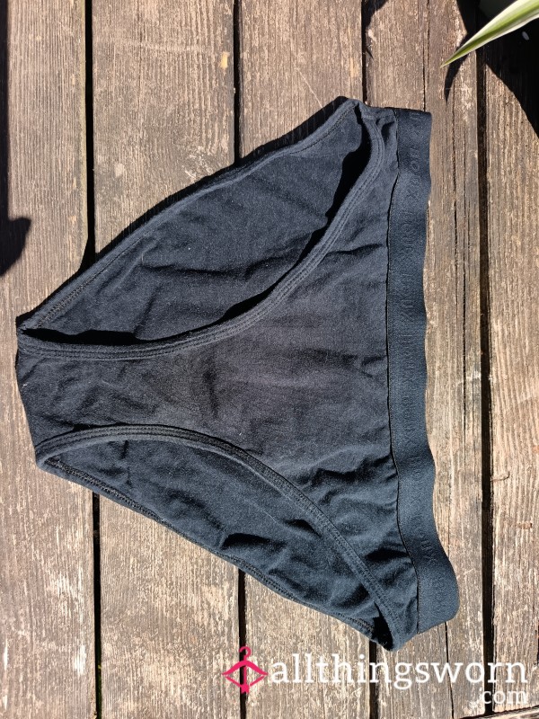 Well Worn Black Panties