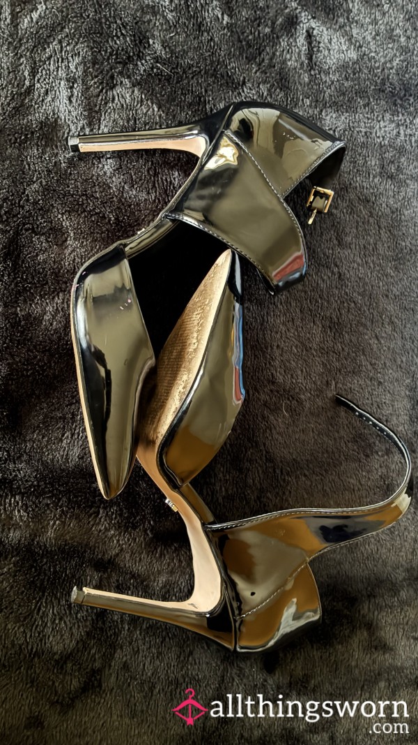 Well Worn Black Patent Heels