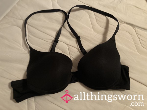 Well-Worn Black Push Up Bra