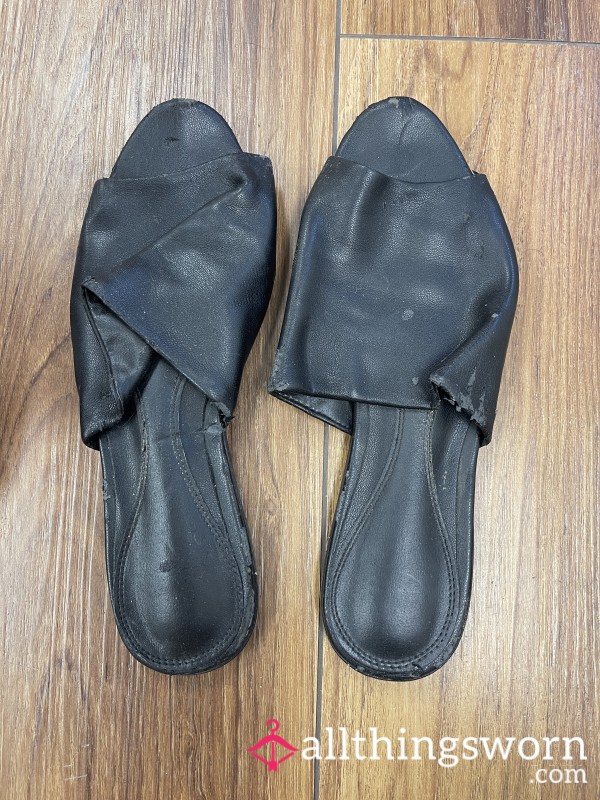 Well-worn Black Slides