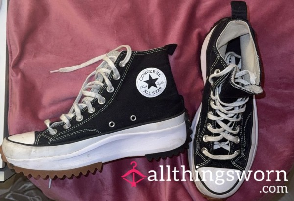 Well-worn, Black Smelly Converse 🖤