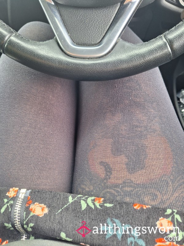 Well Worn Black Snag Tights