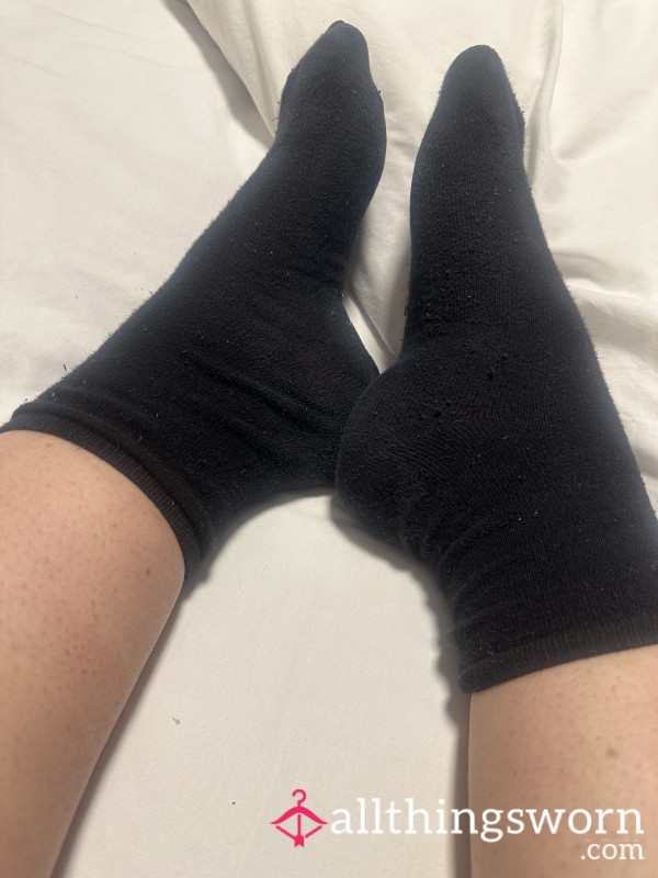 Well Worn Black Socks