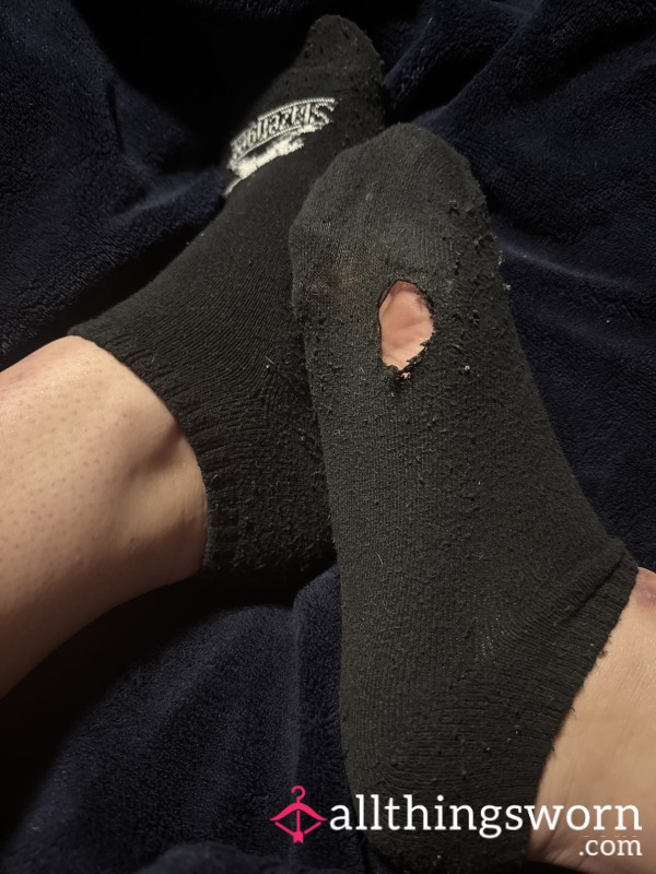 Well Worn Black Socks