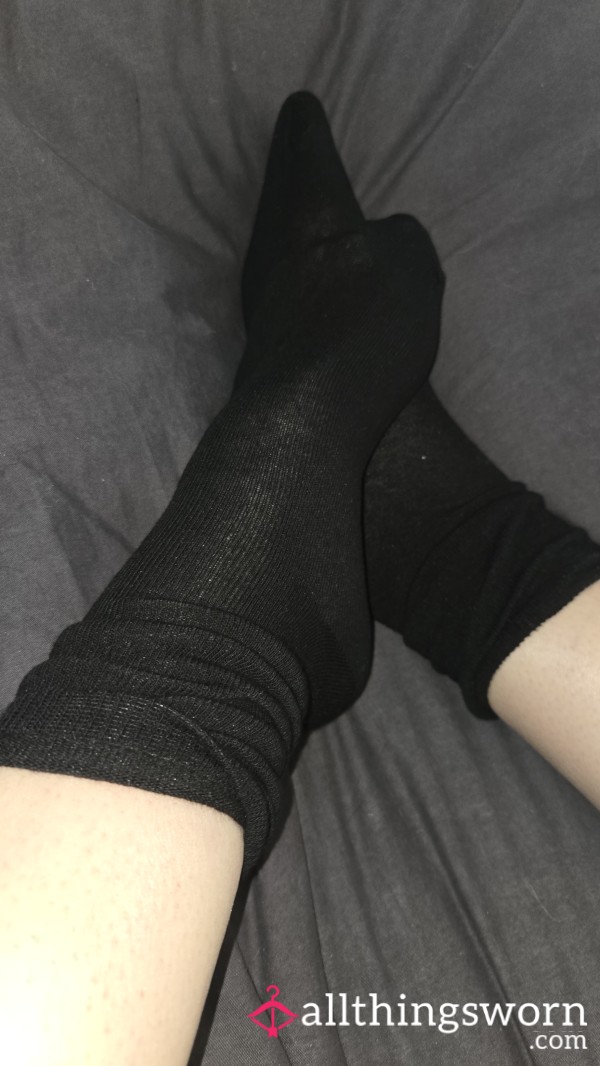 Well-Worn Black Socks – Sealed & Scented Just For You…