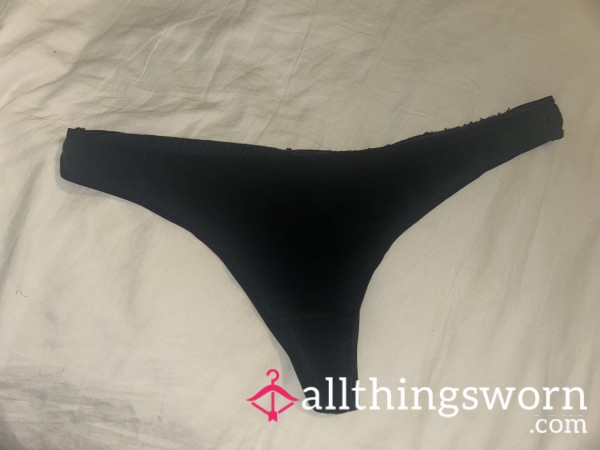 Well Worn Black Thong 🖤 Soft & Simple – Everyday Wear
