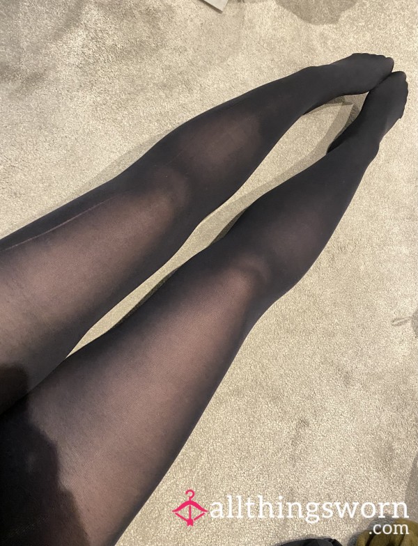 Well Worn Black Tights (long Legs)