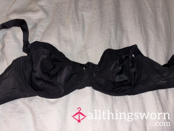 Well-Worn Black Triumph Soft Cup Bra - Sweaty, Scented & Ready For You