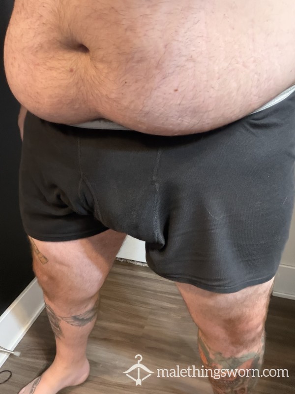 Well Worn Black Underwear