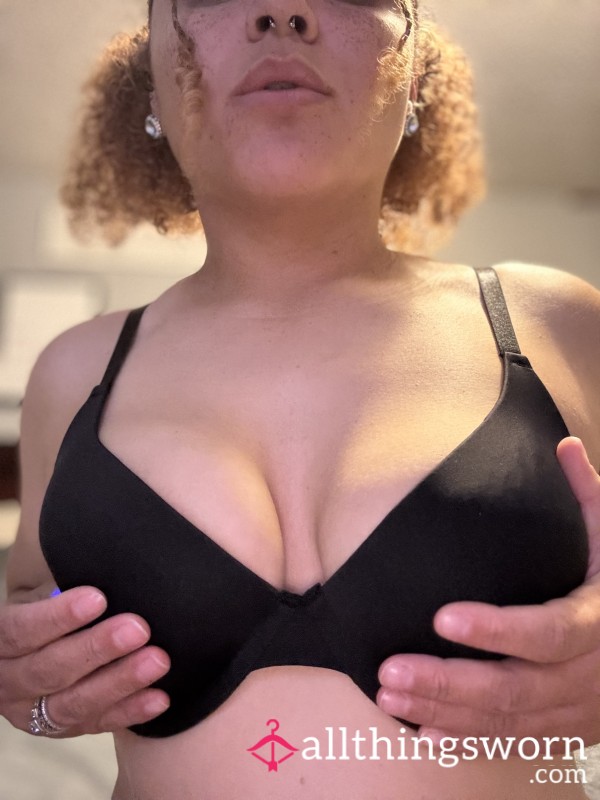 Well Worn Black Underwire Bra