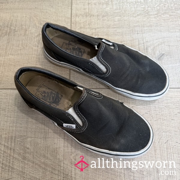 Well Worn Black Vans