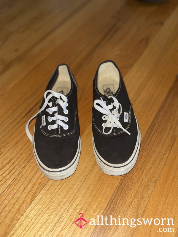 Well Worn Black Vans