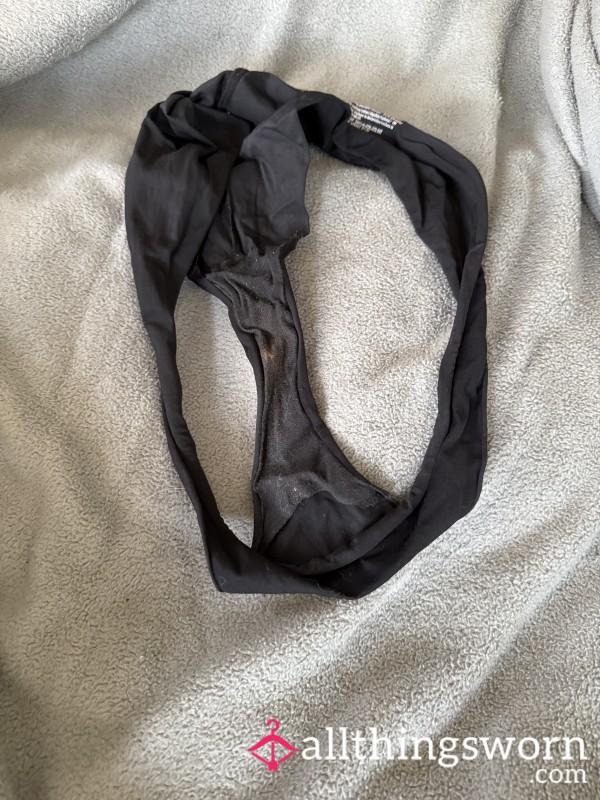 Well Worn Black Victoria Secret Panties