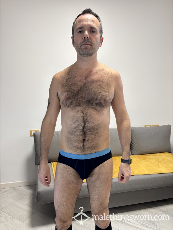 WELL-WORN BLACK/BLUE CK BRIEFS