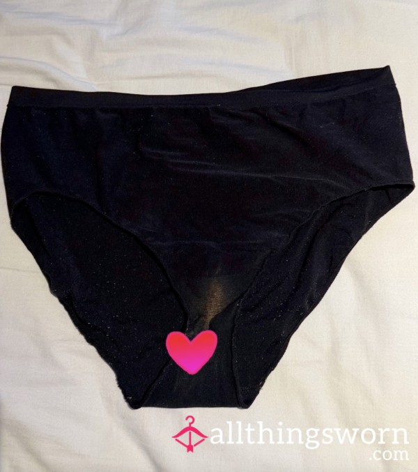 Well Worn, Bleached Panties With A Little Gift