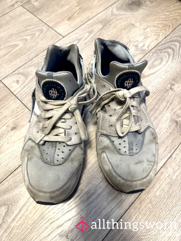 Well-worn, Blue And Dirty Gym Trainers
