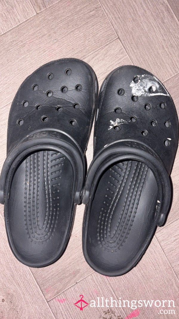 Well Worn Blue Crocs