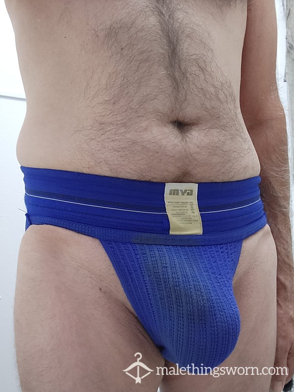 Well Worn Blue GYM Jockstrap Medium