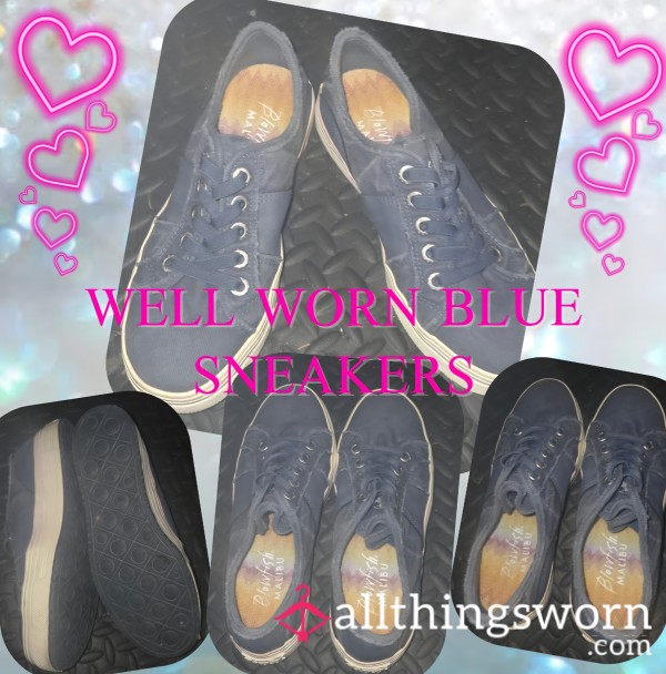 Well Worn Blue Sneakers