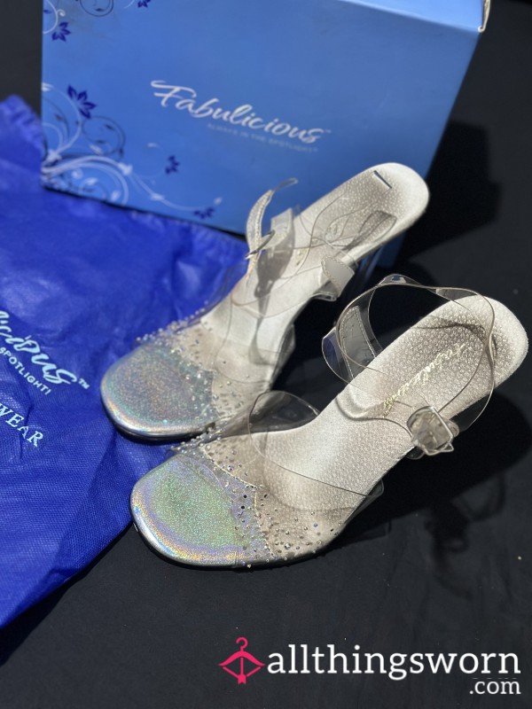 Well Worn Bodybuilding Heels – Stage Used, Sweaty & Broken In