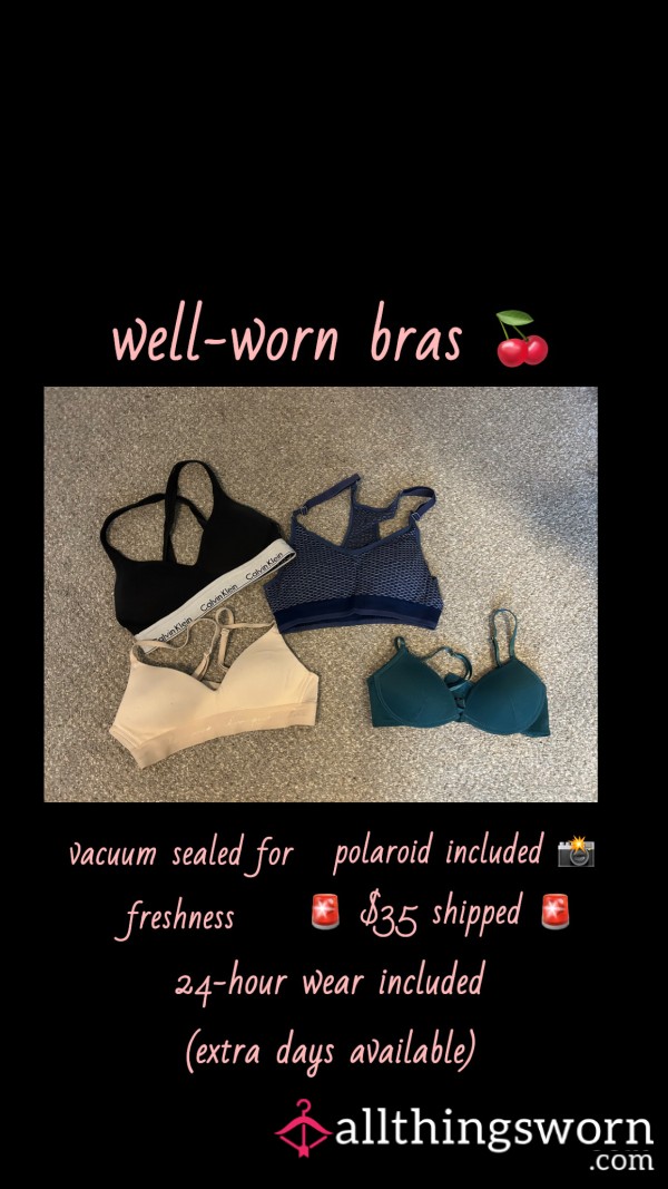 Well-worn Bras 🍒
