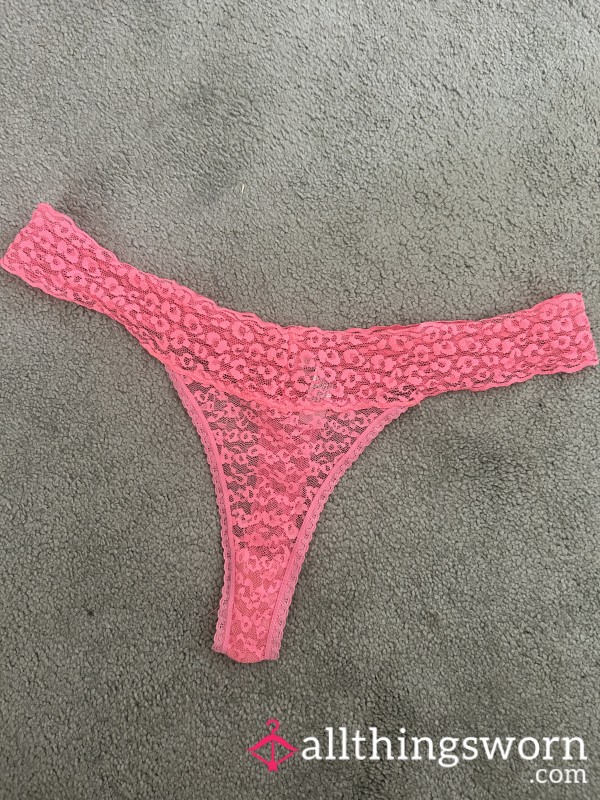 Well-Worn Bright Pink Thong – Heatwave Garden Edition 🌸🔥