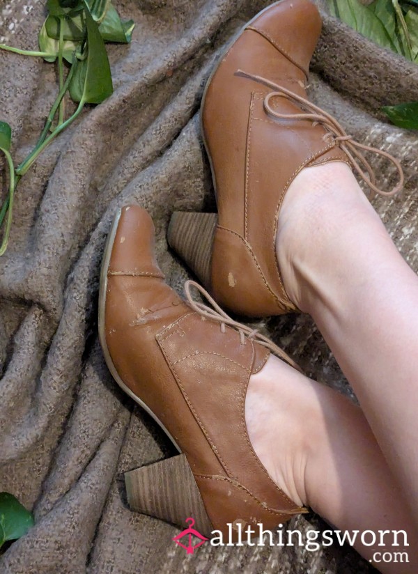 Well Worn Brown Heels