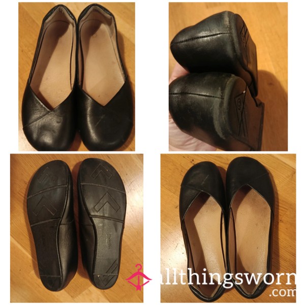 Well Worn Cabin Crew Leather Flats