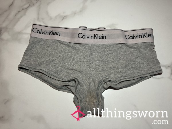 Well-Worn Calvin Klein Boy Shorts (Size S)