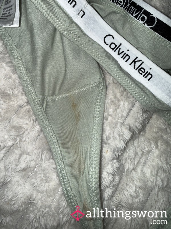 Well Worn Calvin Klein Thong 💚