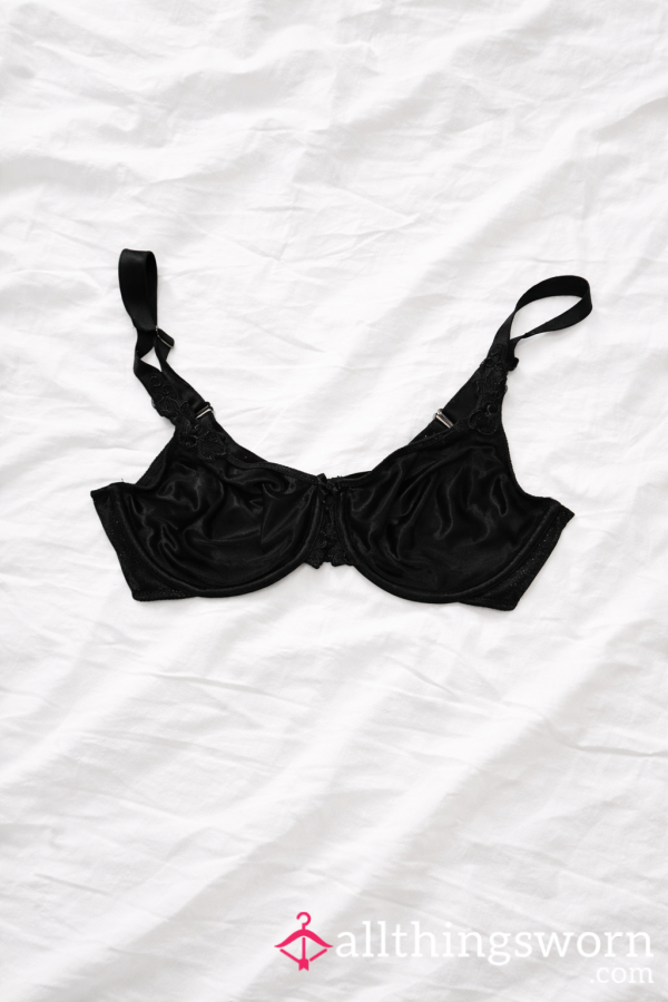 Well-worn Chantelle Bra, Silky, Black