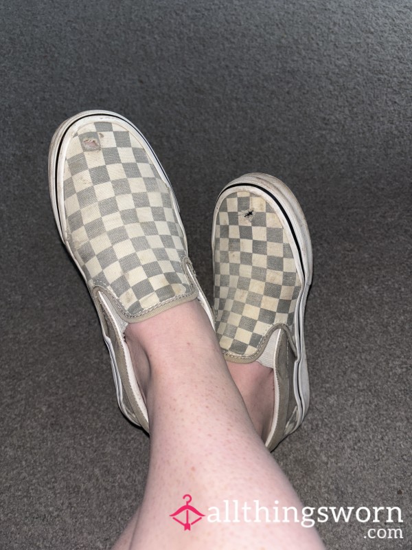 Well Worn Checkerboard Vans