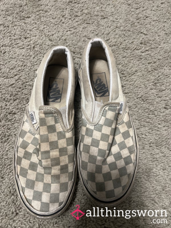 Well Worn Checkered Vans
