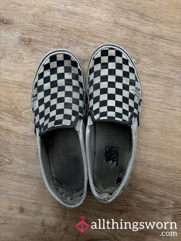Well Worn Checkered Vans