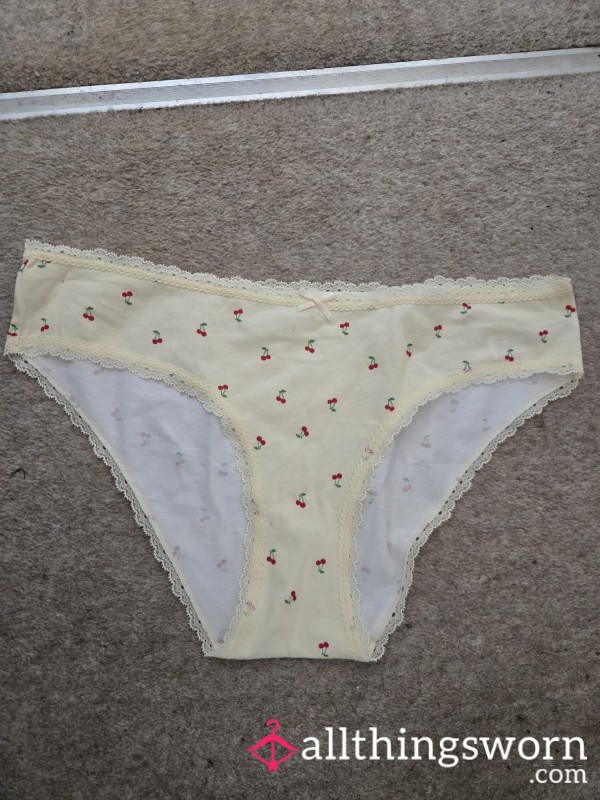 Well Worn Cherry Panties 😈💦