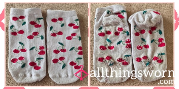 Well Worn Cherry Socks